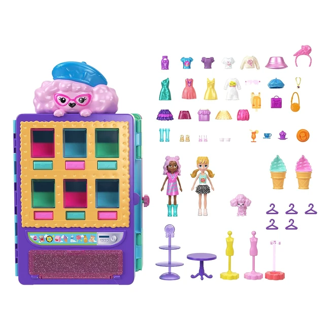 Polly Pocket Máquina Expendedora Pop Candy Gota de Pescado #1234 - Conjunto de Juego