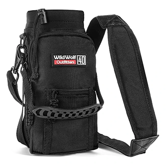 Wild Wolf Outfitters Water Bottle Carrier Holder - Black 12L - Military Grade Materials