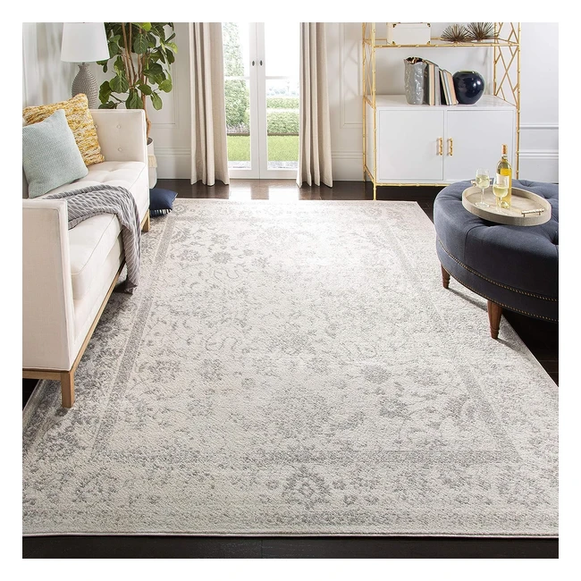 Safavieh Vintage Teppich Adirondack Kollektion 91 x 152 cm - Elfbein/Silber