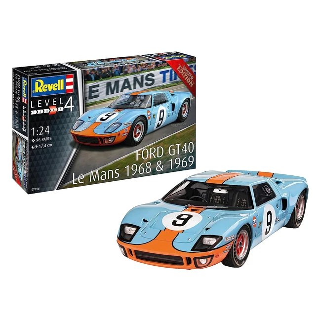 Modello Revell Ford GT 40 Le Mans 1968 Kit 1/24 Scala 07696 - Edizione Limitata