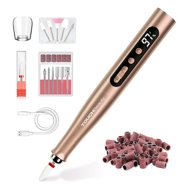 Ponceuse à ongles sans fil TouchBeauty - Kit manucure et pédicure rechargeable