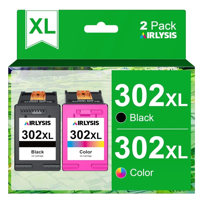 Cartouches d'encre HP 302XL Noir et Couleur pour Deskjet 3630 3632 3639 - Envy 4520 4525 4527 - Officejet 3831 3833 3830