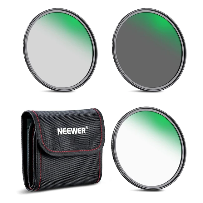 Kit Filtres Objectif 52mm ND8 ND64 CPL Neewer - 30 Couches Revêtement NanoVerre HD