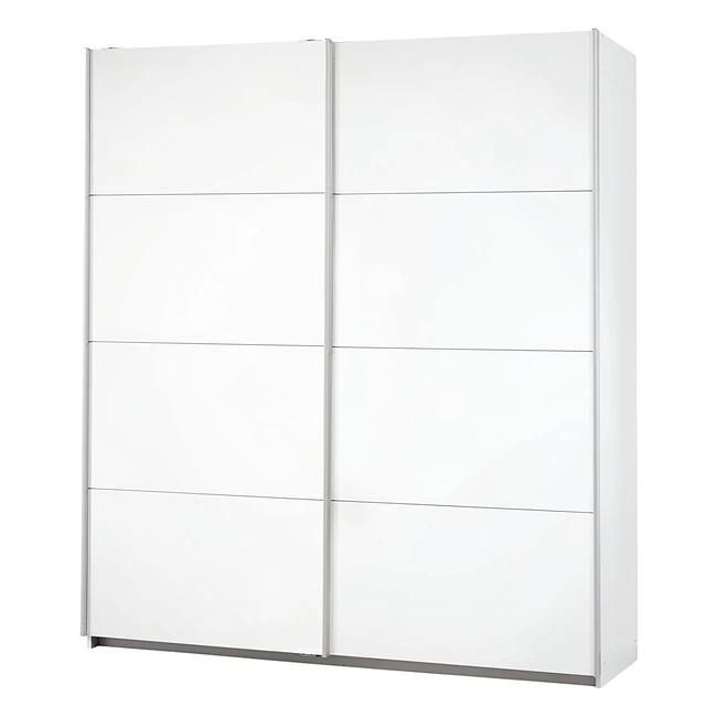 Rauch Möbel Caracas Schrank Kleiderschrank Schwebetürenschrank Weiß 2trg inkl. Zubehörpaket Classic