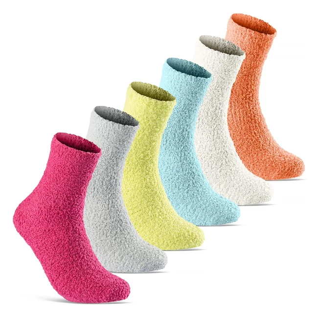 Kuschelsocken Damen Plschsocken 20 Paar warm & flauschig 37413