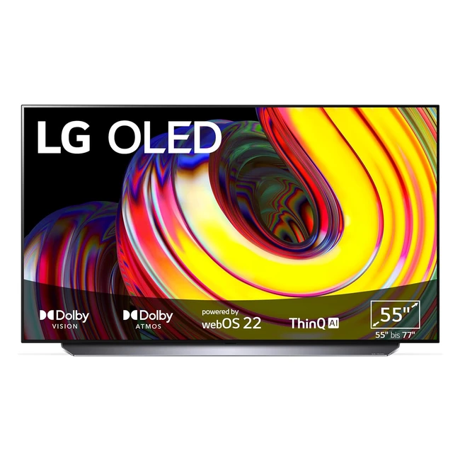 LG OLED55CS6LA TV 139 cm 55 Zoll OLED Fernseher Dolby Atmos Filmmaker Mode 120 Hz Modelljahr 2022