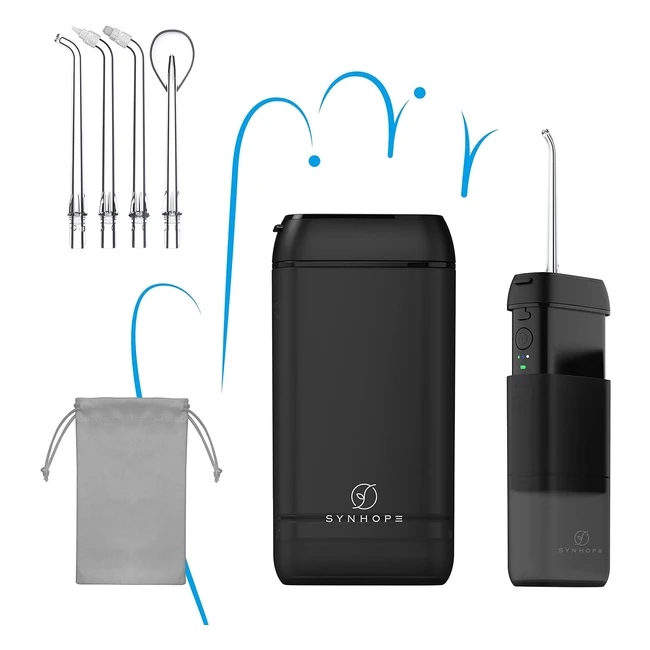 Synhope Portable Water Flosser - Mini Cordless Oral Irrigator 3 Modes IPX7 Waterproof