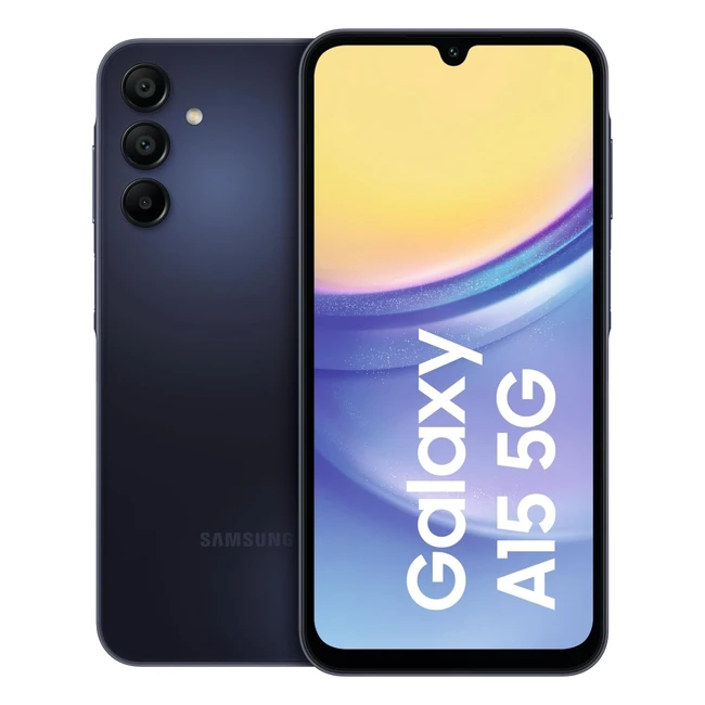 Samsung Galaxy A15 5G Smartphone 128 GB Blue Black - Schnellladefunktion - 25 Jahre Herstellergarantie