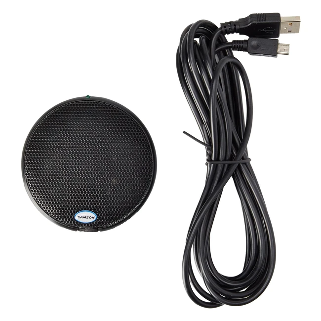 Micrófono Samson UB1 USB Negro - Plug and Play - 16bit - 48 kHz - Ideal para Grabaciones