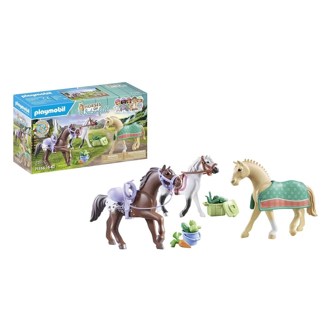 Playmobil 71356 Chevaux Morgan Quarter Horse Shagya Waterfall Accessoires Equitation