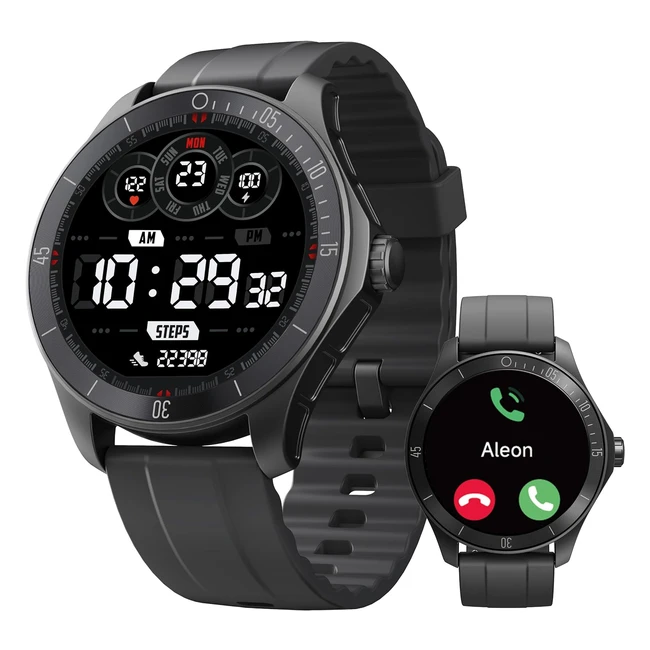 Toobur Smartwatch Uomo Alexa Integrata 44mm - Cardiofrequenzimetro Contapassi Sonno Impermeabile IP68 - SPO2 100 Sportivo