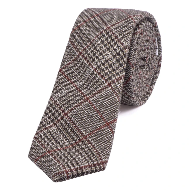 Corbata estrecha de algodón para hombres 6cm - Dondon #ModaHombre