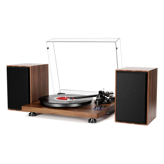 Giradischi Bluetooth USB Hifi con Altoparlante - Contrappeso Regolabile - RCA - Vinile a MP3