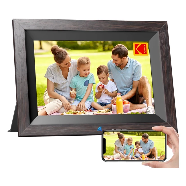 Kodak Marco de Fotos Digital 101 Pulgadas Wifi HD IPS - Memoria 32GB - Rotación Automática