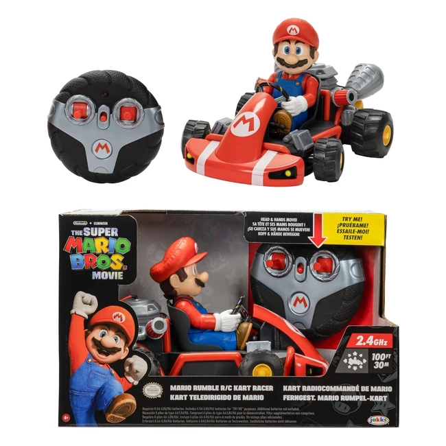 Super Mario Bros Movie RC Car 418224F1 - Full Function 2.4GHz Mario RC Car