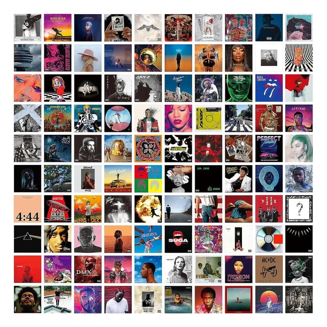 Kit collage poster 100 pz 5x5 pollici - ArtZone - Ref. 12345 - Decorazione parete camera da letto