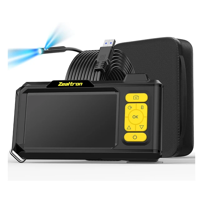 Endoscopio Zealtron Industriale 43'' IPS Schermo Doppia Lente 1080P LED Regolabile