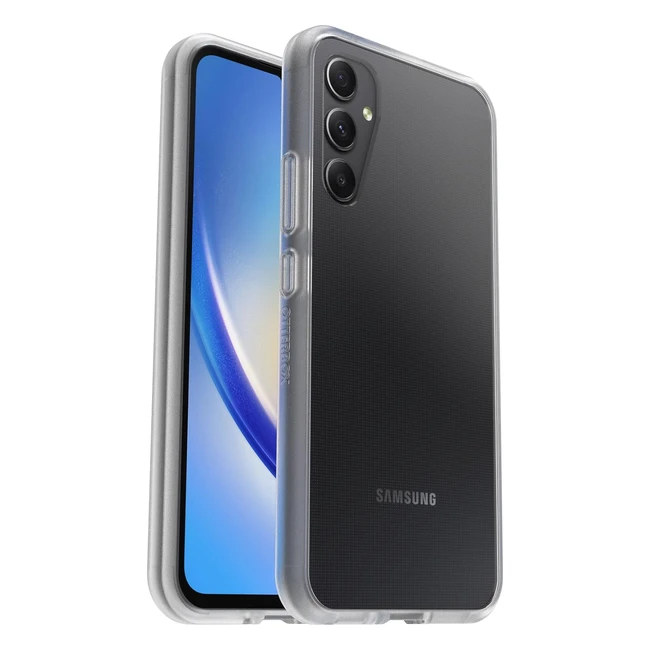 Funda Otterbox Sleek para Samsung Galaxy A34 5G - Resistente a Golpes y Caídas - Antimicrobiana - Transparente