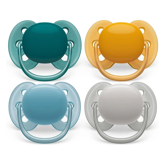 Philips Avent Ultra Soft - Ciuccio Morbido per Bambini 6-18 Mesi - Modello SCF09136