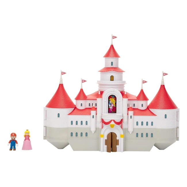 Super Mario Bros Movie Mushroom Kingdom Castle Playset 125 Mario & Peach Figures
