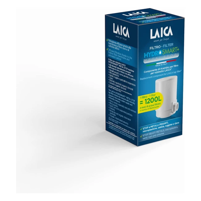 Filtre pour Robinet Laica FR01M Hydrosmart Metal Stop - Réduit Efficacement les Métaux Lourds - Fabriqué en Italie