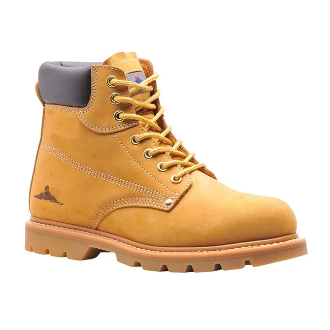 Portwest Men's FW17HOR43 Honey Footwear - Size 8 UK - Nubuck Leather - Slip & Oil Resistant
