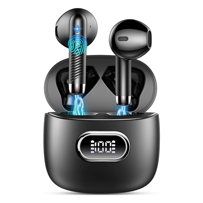Drahtlose Ohrhörer Bluetooth 53 - LED-Anzeige - Bass-Stereo - In-Ear - Noise Cancelling