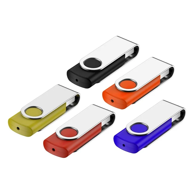 Chiavetta USB 32GB Fesaymi - Offerta 5 Pezzi - Pen Drive Multicolor - Memoria Flash Drive