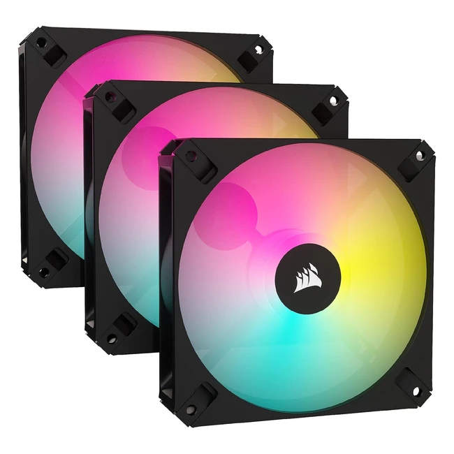 Corsair iCUE AR120 RGB Digital 120mm - Confezione da tre - Nero