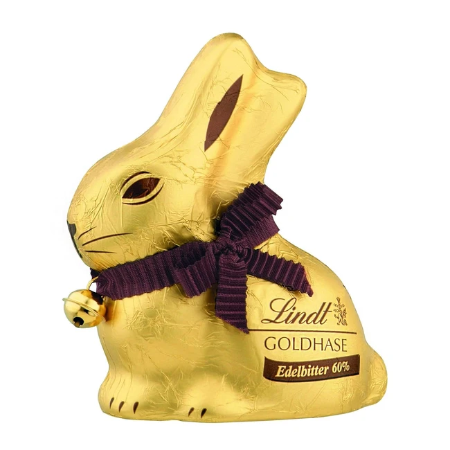 Lindt Schokolade Goldhase 4 x 100 g Premium Bitterschokolade Ostern 60% Kakao