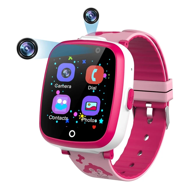 Montre Enfants Connectée Fille Garçon 6 Jeux Musique MP3 Caméra Alarme SOS 412 YS