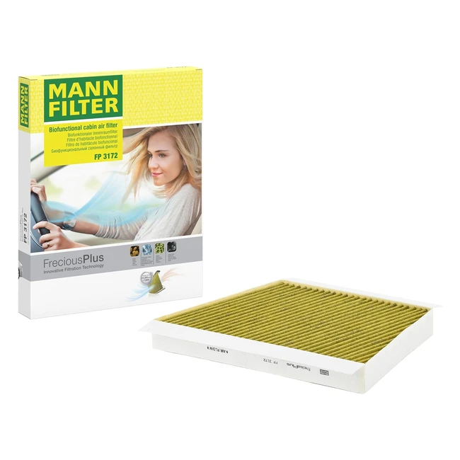 Filtro de habitáculo Mannfilter FP 3172 Biofuncional FreciousPlus