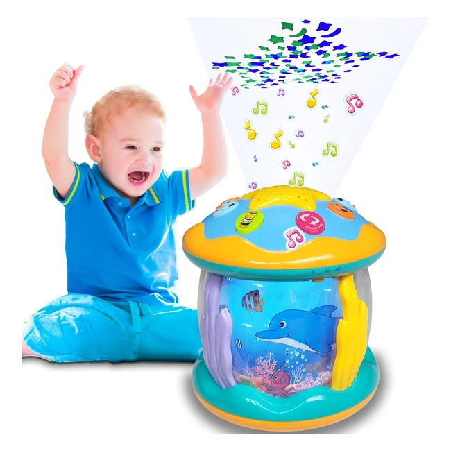 Proiettore Giocattoli Bambini 1 Anno Luce Musica Apprendimento Giocattoli 12-18 Mesi
