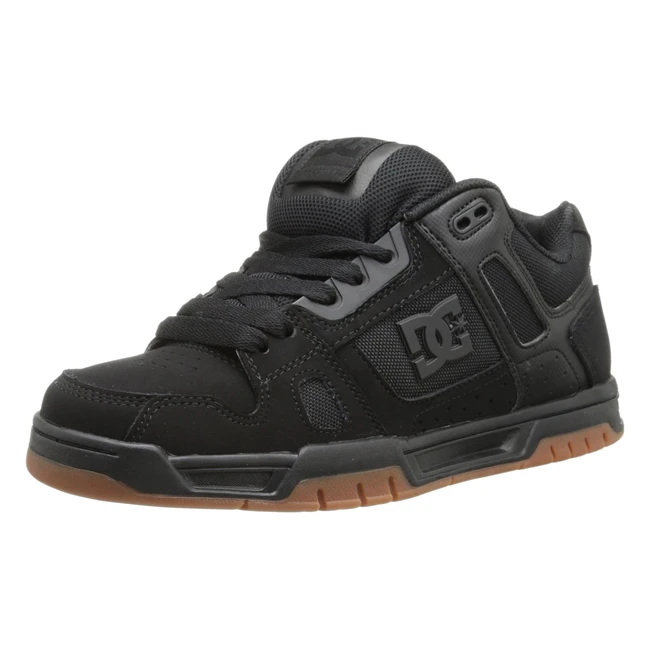 Zapatillas DC Shoes Stag Hombre Black/Gum - Ref. 425EU - Comodidad y Estilo