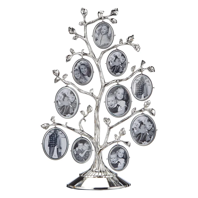 Marco de Fotos Zilverstad 7703231 Plata Brillante 10 Espacios