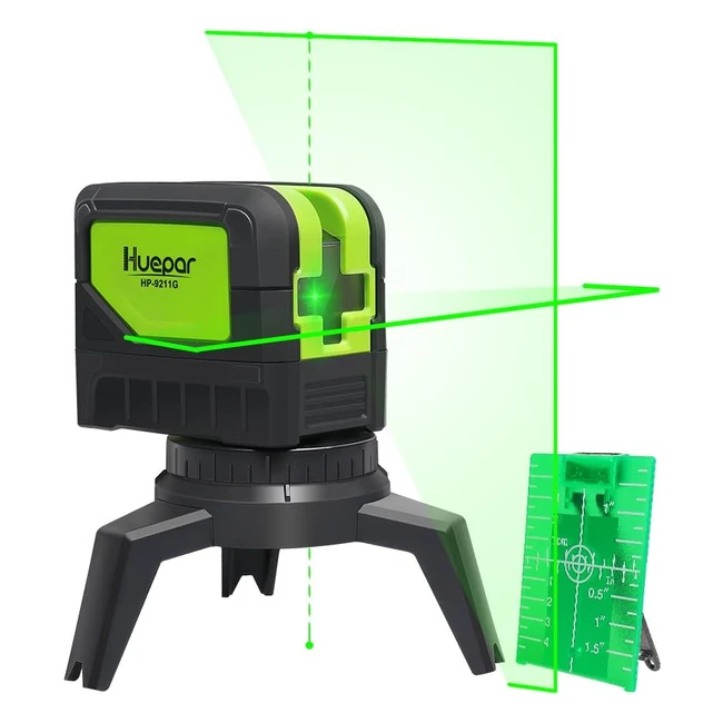 Huepar 9211G Kreuzlinien Laser Grün - Präzise Ausrichtung und Vielseitigkeit