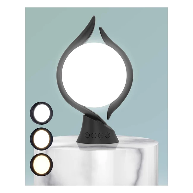 Hiboitec Sad Light Therapy Lamp 3 Color Temperature Modes 5 Brightness Levels Memory Function