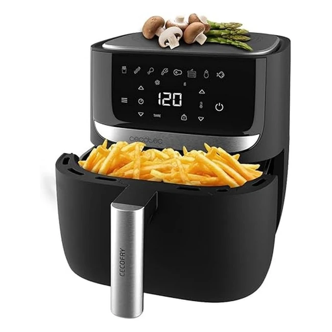 Friteuse Air Sans Huile Cecotec Cecofry Fantastik Window 4000 - 1400W 9 Menus Contrôle Tactile