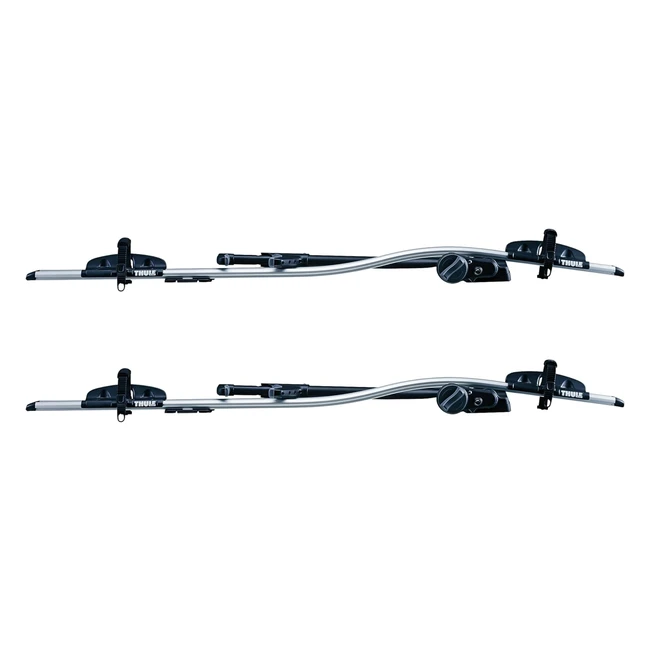 Thule Proride 591 Twin Pack Portabici da Tetto NeroAluminium BlackAluminium