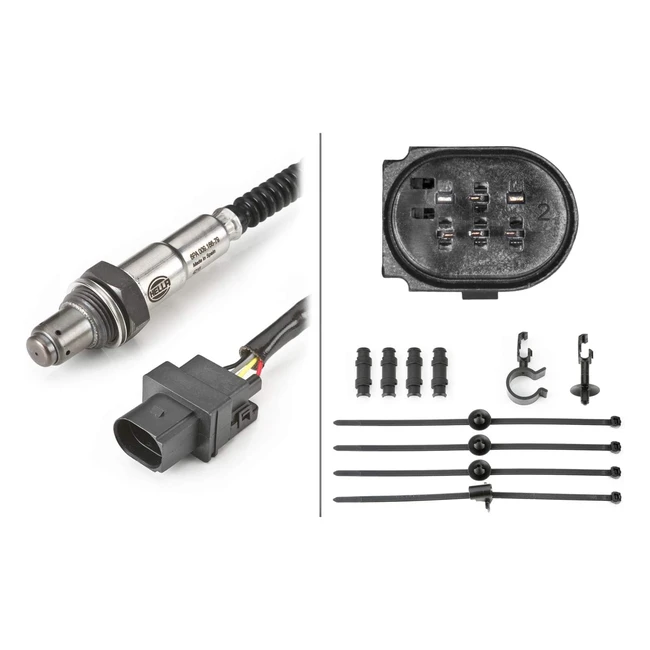 Sonda Lambda Hella 6PA 009 166791 6 Polos Cable 800mm - Alta Eficiencia y Protección