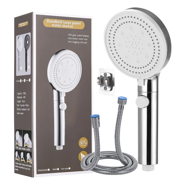 Pommeau de douche haute pression 6 modes - Jutyum économie d'eau sans perçage