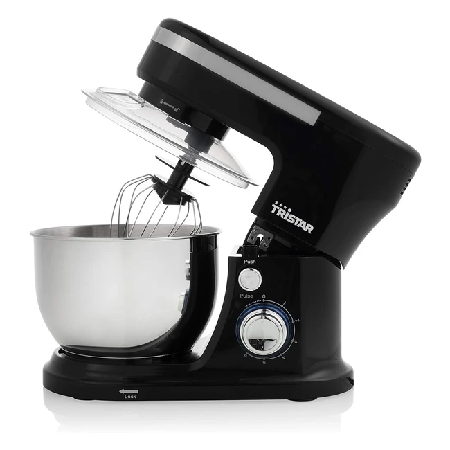 Robot ptissier Tristar MX4837 noir 4L 1000W 6 vitesses acier inoxydable