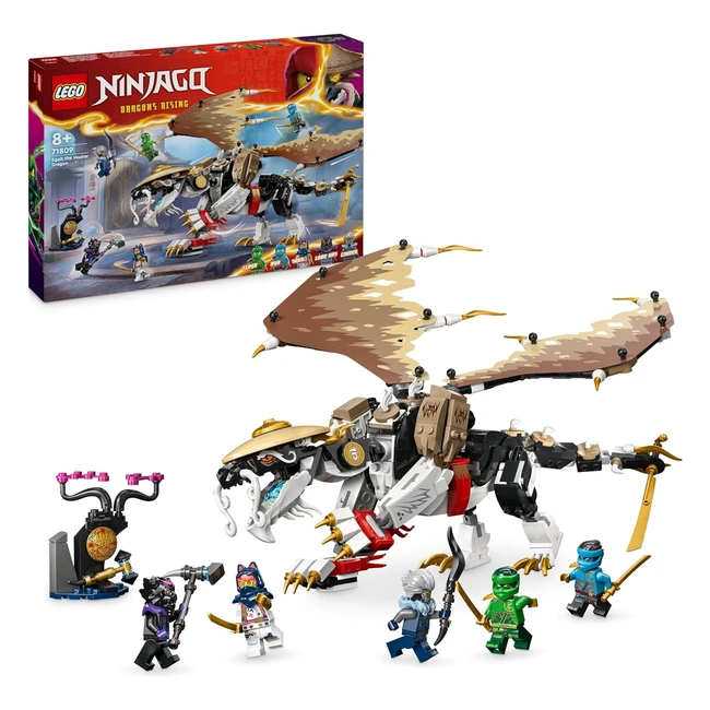 Lego Ninjago Dragón Maestro Egalt - Set de Juego con 5 Minifiguras de Ninjas y Espada - Regalo para Niños y Niñas de 8+ - Ref. 71809