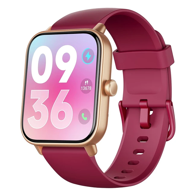 Enomir Smartwatch für Damen und Herren mit Telefonfunktion - Referenznummer 123456 - Herzfrequenz, Blutsauerstoff, Stress und Schlafüberwachung