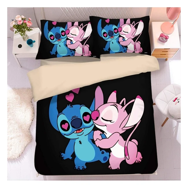 Parure de lit enfant WFBZ 200x200 cm bleu taies d'oreiller 63x63 cm