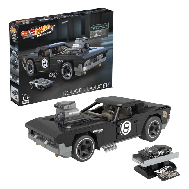Mega Construx Hot Wheels Rodger Dodger Coche de Juguete 900 Piezas Mattel HDJ98
