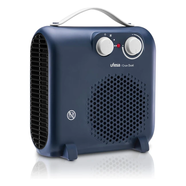 Calefactor Ufesa Crux Dual 2000W 3 Niveles Potencia - Uso Horizontal y Vertical