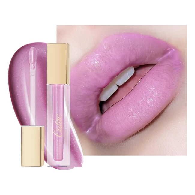 Oulac Lilas Gloss Levres Paillet Rouge Liquide Hydratant - Formule Vegan