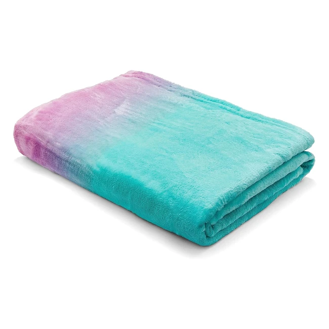 Catherine Lansfield Mermaid Cosy Fleece Blanket Throw 130x170cm - Pink | Soft, Comfortable, Perfect Gift