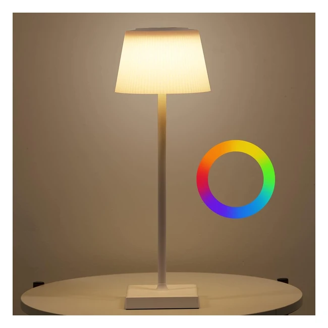 Lámpara de Mesa Inalámbrica LED RGB Recargable IP54 - iParts Expert